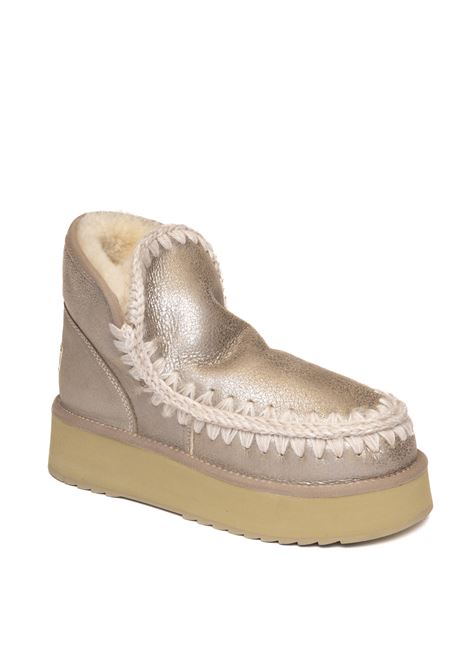 Stivaletto mini eskimo platform metallic MOU | MINI ESKIM PLATFORM681000B-STM